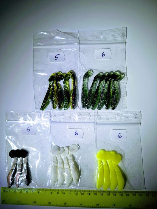 Naluci siliconice (gume) pentru salau, biban, stiuca