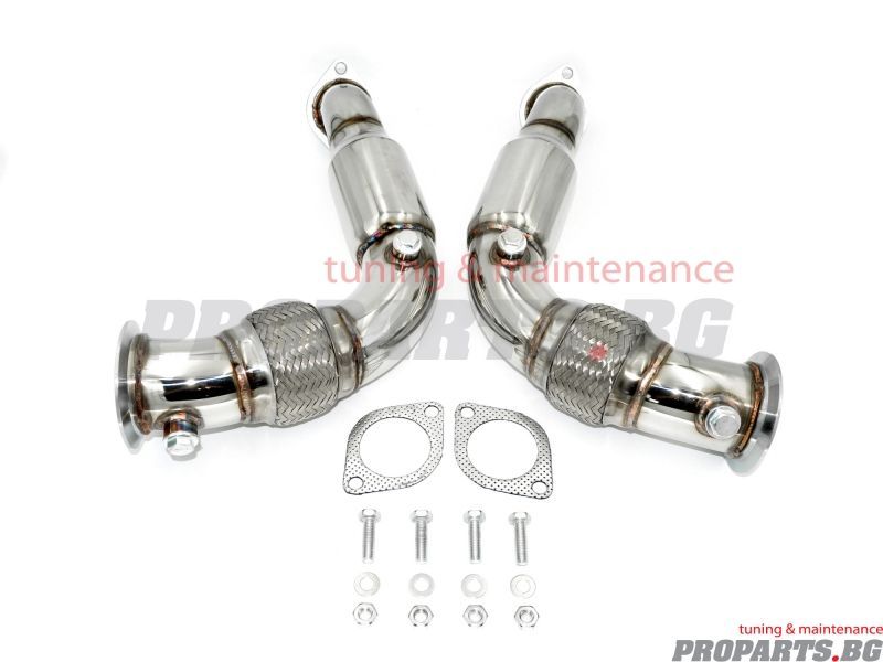 Downpipe за е70 e71 50i 550i 650i 750i N63 мотори даунпайп