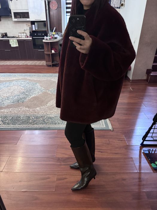 Эко шуба Max Mara оверсайз