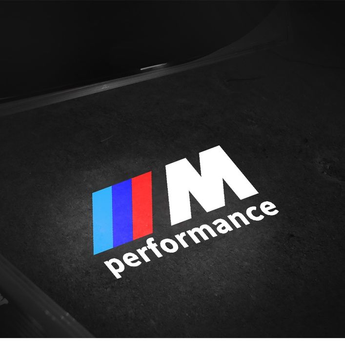 Set 2 Logo Holograma Bmw usa portiera Bmw M M3 M5 M Performance