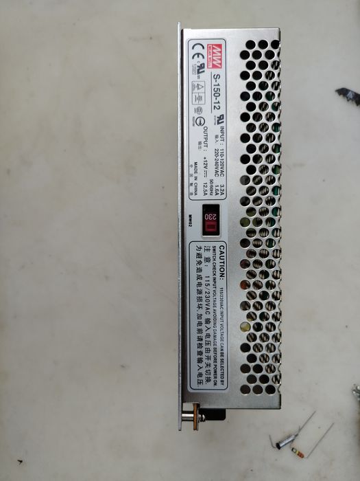 Sursa de alimentare modulara integrata Mean Well 12V 150W 12.5A IP20