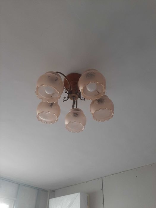 Полюлей с медно-дървена основа