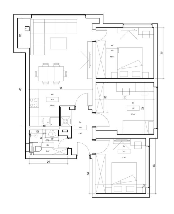 Продава се Четиристаен апартамент в Хасково, Куба - 96 кв.м за 903 €/кв.м - Снимка #10