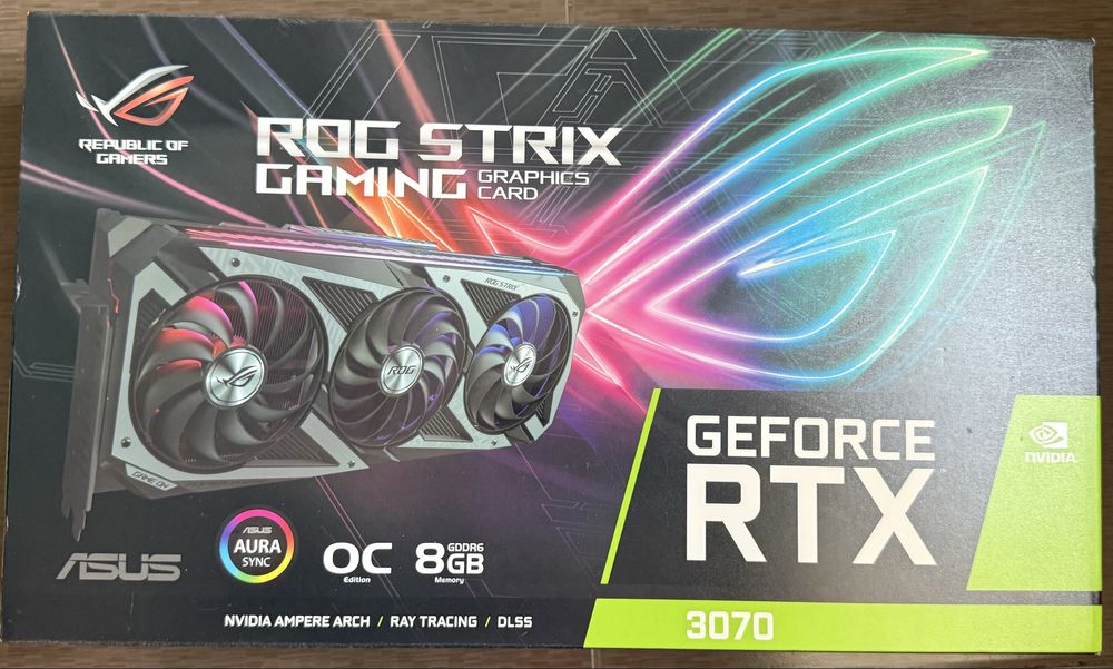 PLACA Video ASUS ROG STRIX    RTX 3070 Gaming