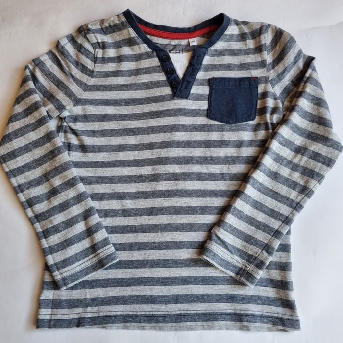 Дънки Palomino и раирана блуза с джоб, размер 128 см.