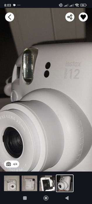 Фотоаппарат мгновенной печати,  instax 12