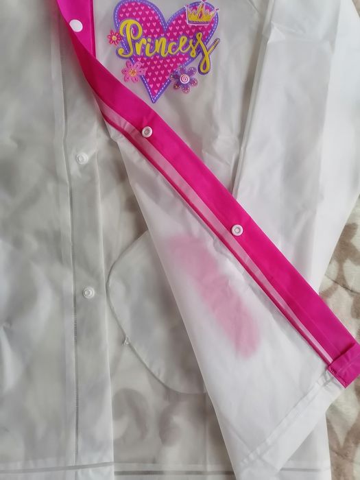 Дъждобран за момиче с шапка 4-5 години