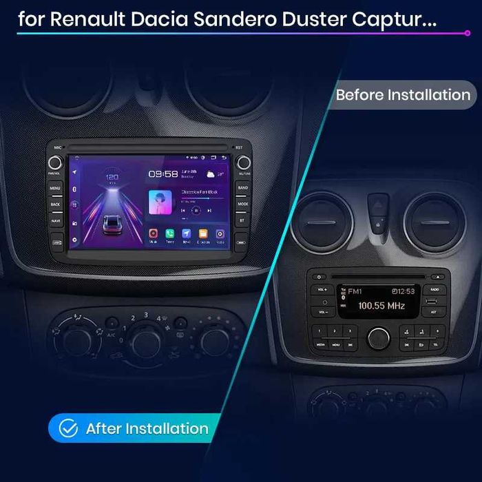 Navigatie Dedicata 7Inch,Dacia Logan/Duster/Sandero/Dokker, Carplay