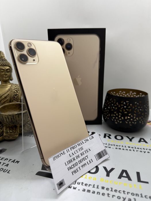 Amanet ROYAL : Iphone 11 Pro Max 256 GB / La Cutie / FaceID Defect / Liber Retea