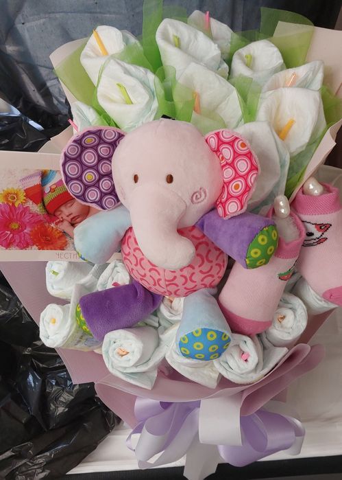 Букет от памперси!