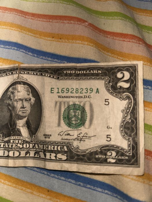 Bancota 2 dolari seria 1976