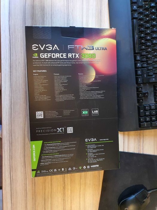 Видео карта EVGA GeForce® RTX™ 3080 FTW3 ULTRA GAMING LHR, 10GB GDDR6X, 320-bit