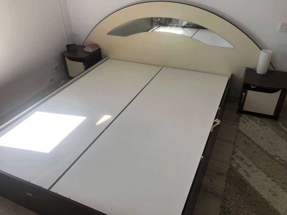 Dormitor complet pat cu lada dulap comoda noptiere