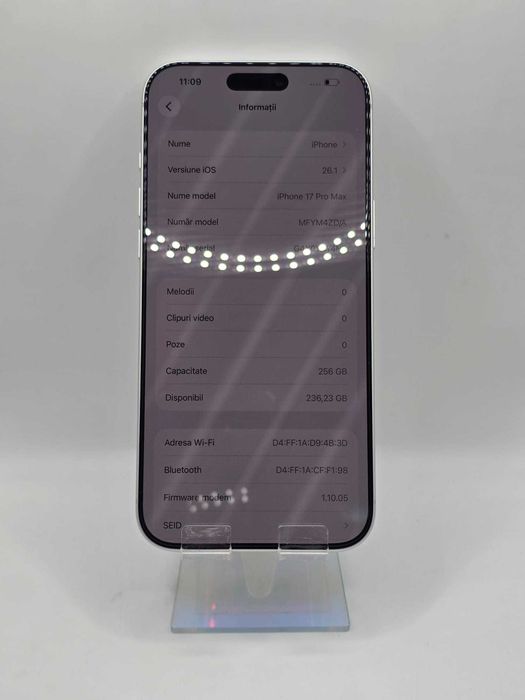 Iphone 17 Pro Max, Mem 256 Gb, Ram 12 Gb, Amanet Doamna Ghica, Cod 375