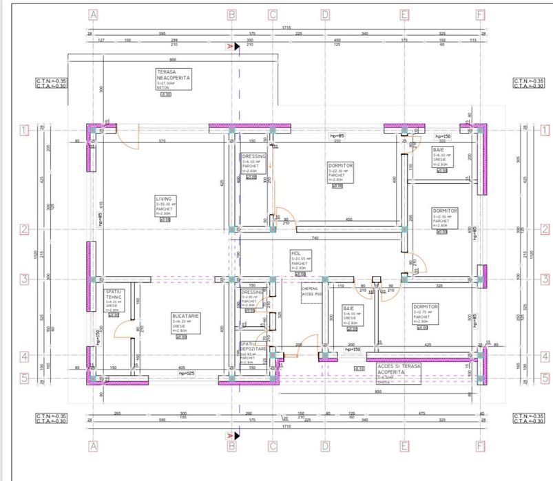 Casa individuala 218 mp, teren 1000 mp