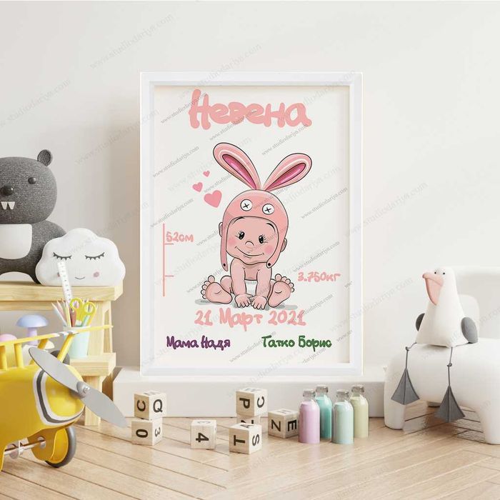 Бебешки визитки за момчета и момичета