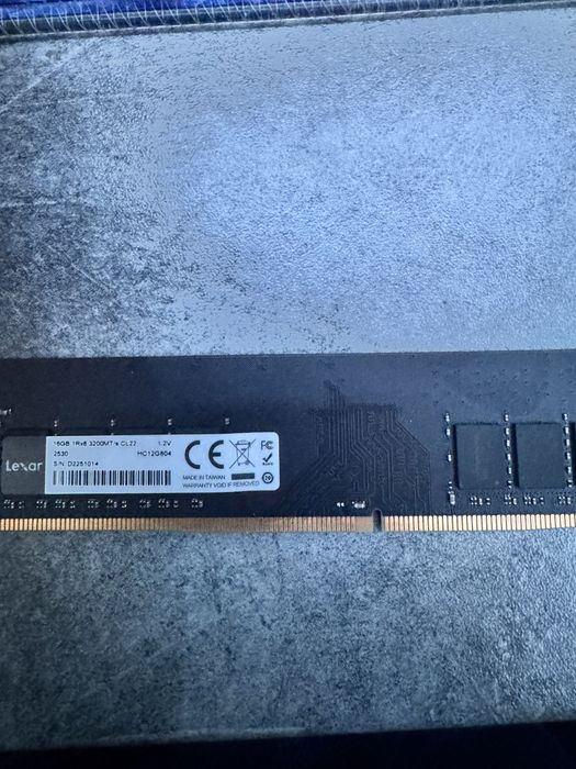 Memorie RAM Lexar 16gb DDR4 3200 mhz CL22