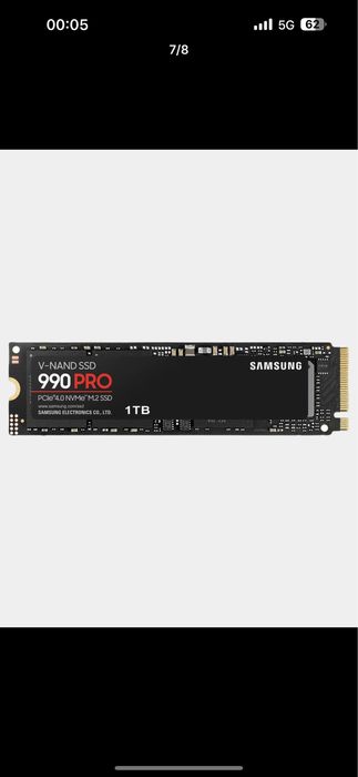 SSD накопитель Samsung 990Pro 1Tb