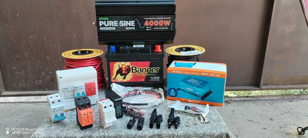 Инвертор 4000 W пълна синусоида+акумулатор и мн. други ТОП предложения