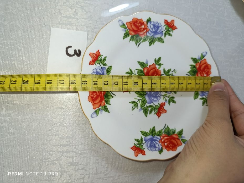 Тарелка, коса, пиёла, ПАХТА ГУЛЛИ чойнак пиёла. Kosa tarelka piyola