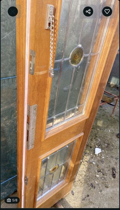 USA INTRARE LEMN casa geam termoan vitraliu H 205 x L 150 Germania