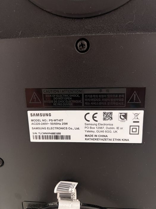 Soundbar Samsung  PS-WT45T