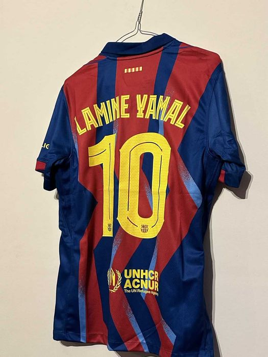Тениска FC Barcelona с Lamine Yamal от финала на Суперкупата! -  НОВА!