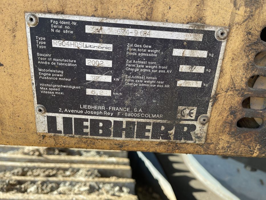 Excavator Liebherr R904 HDSL