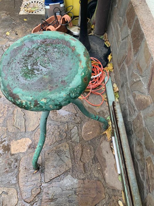 Scaun fier vechi industrial