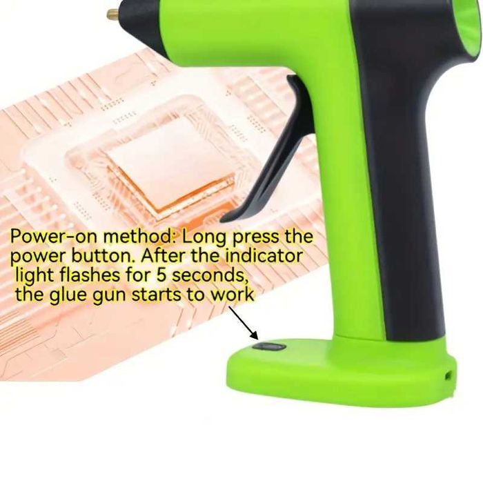 Безжичен Поялник за силикон Пистолет за топъл силикон USB зареждане