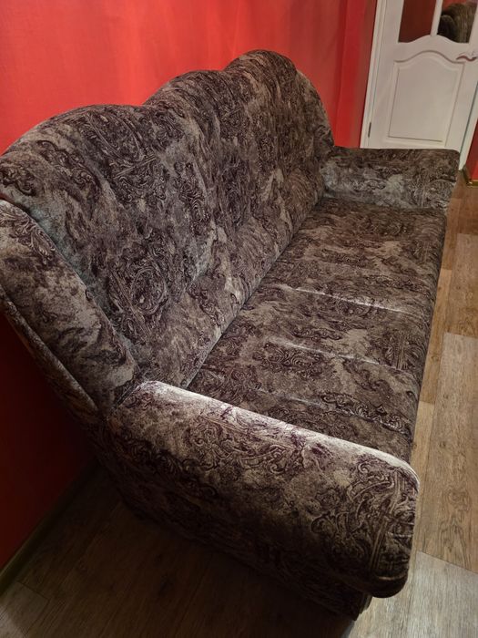 Диван + кресло велюр