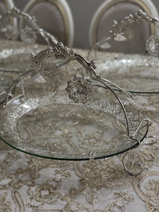 Фруктовница из мельхиора 4шт