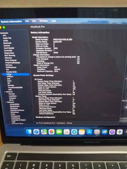 MacBook pro M1 8/256 95%  10/10