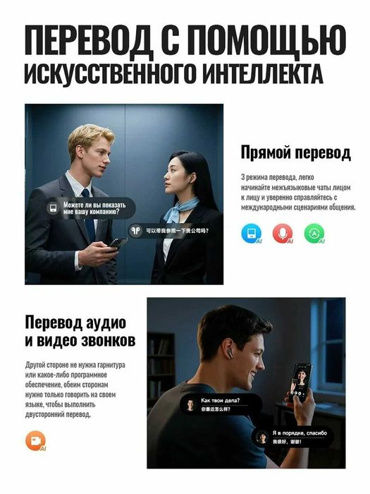 Наушники Беспроводные HOCO EQ27  функцией шумоподавления