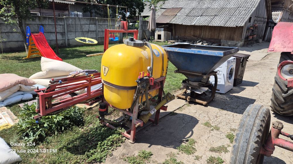 Vând utilaje,erbicidatoarw  mig azot și plug