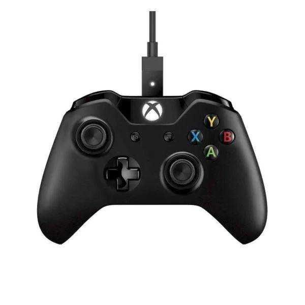 Gamepad Microsoft Xbox One Wireless Controller Black cablu USB 4N6-00002 nou Sigilat