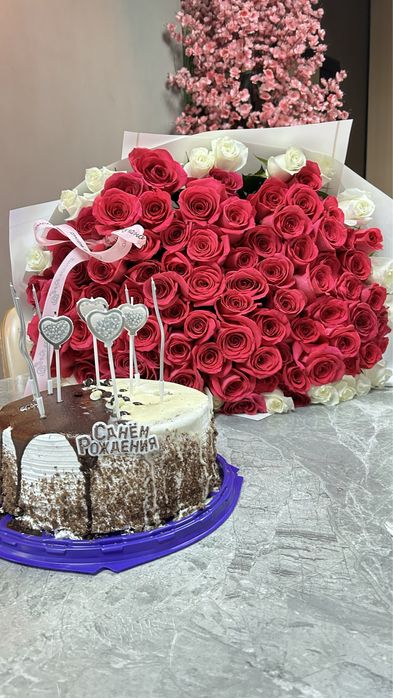 цветы 101 роза голанский метрвый