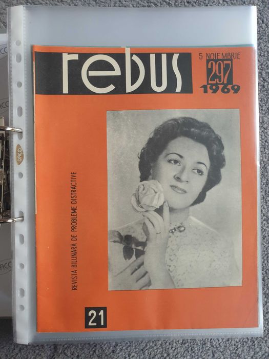 Vand colectie mare revista "Rebus" 1962 - 1973 - 223 numere