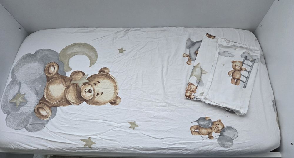 Дървена Бебешка кошара 60/120 с люлеещ механизъм