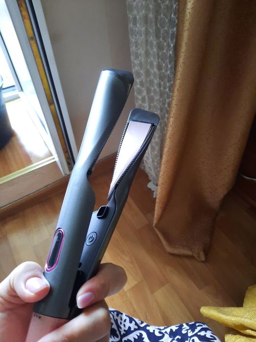 Плойка-утюжок 2в1