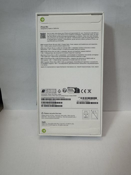 Нов Apple iphone 16e 128gb black с гаранция