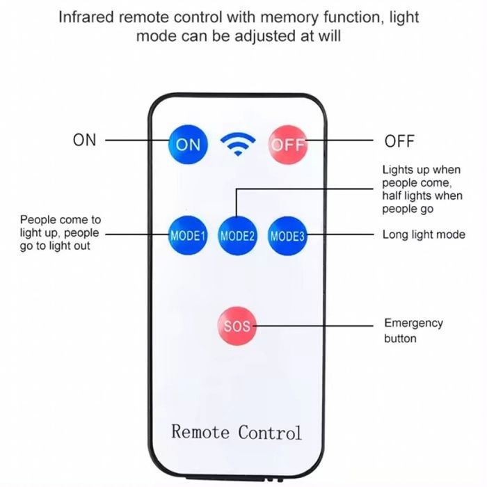 Smart Соларна улична лампа 180W с дистанционно управление