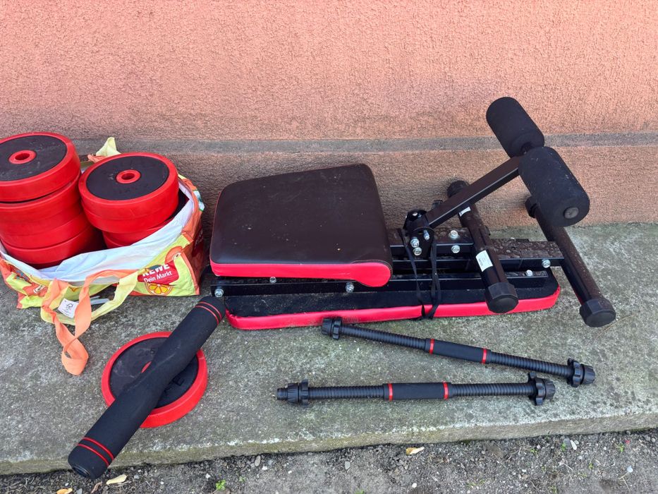 Aparat abdomene + set gantere cu greutăți