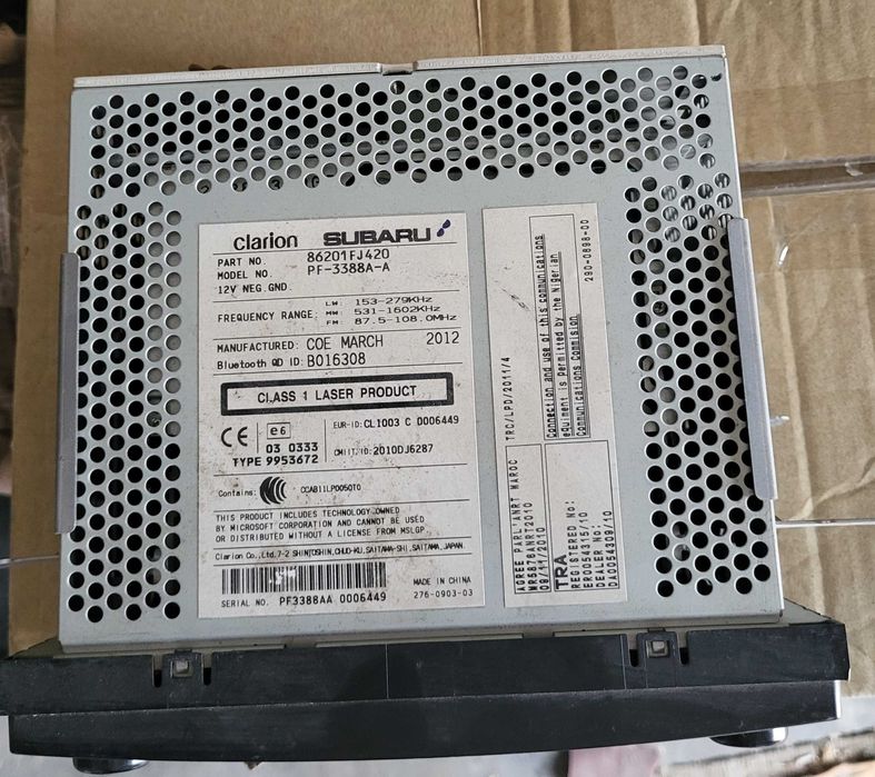 Магнитола субару форестер