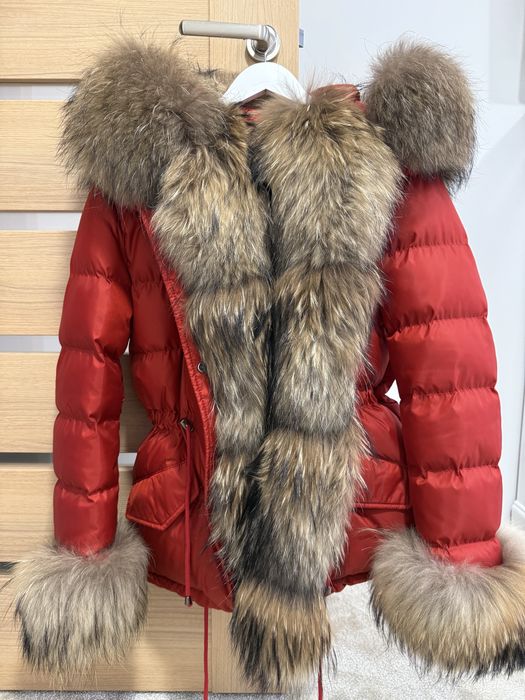 Geaca parka blana naturala de vulpe