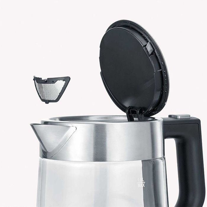 Severin WK 3468 Кана за вода със стъкло, 2200W, 1L, прозрачна/черна