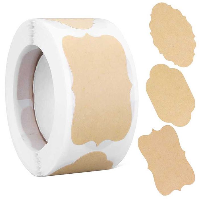 Самозалепващи етикети, лепенки за буркани или за подаръци – 250 броя