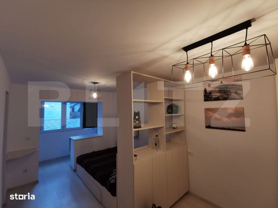 Garsoniera, 24 mp, etaj intermediar, zona Zamca