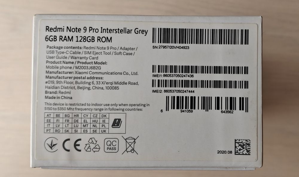 Xiaomi Redmi Note 9 Pro