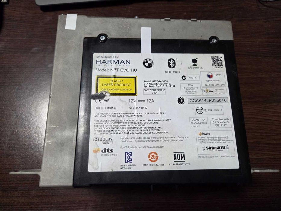 Modul navigatie Bmw NBT evo hu cu mufa gps cod 9867485